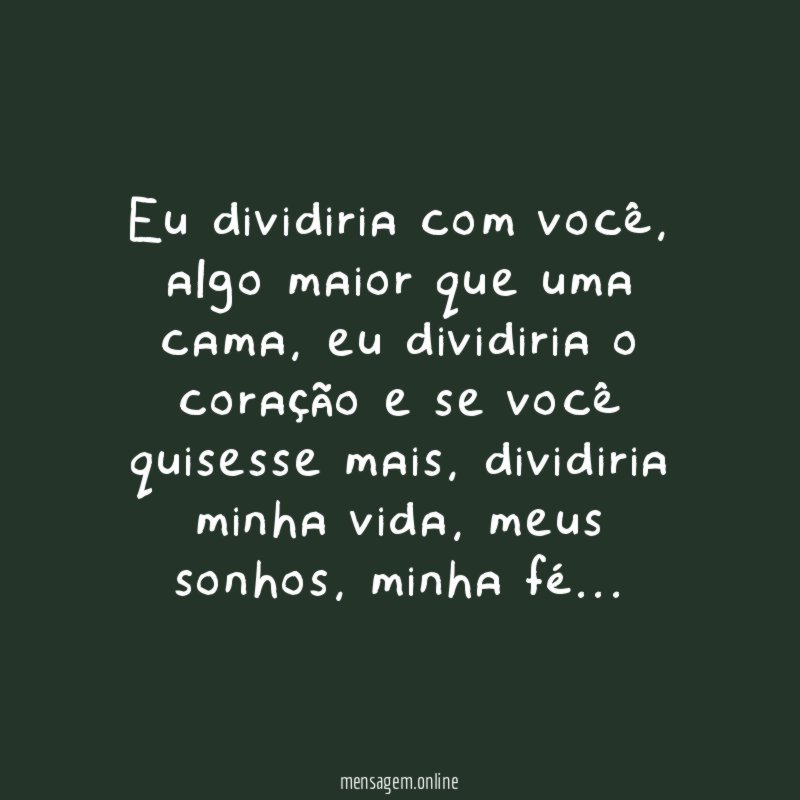 Eu dividiria com você