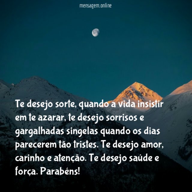 Te desejo sorte