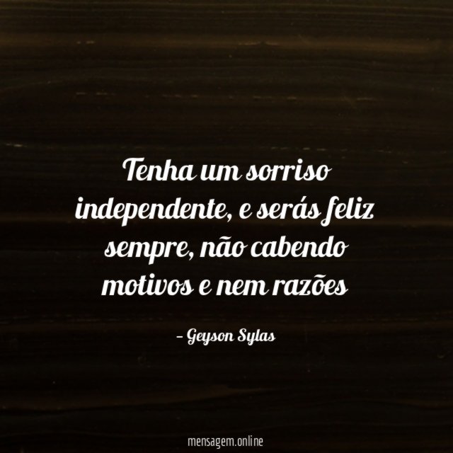 Tenha um sorriso independente