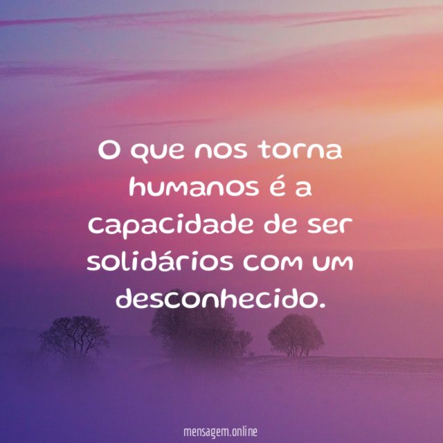 O que nos torna humanos é a capacidade