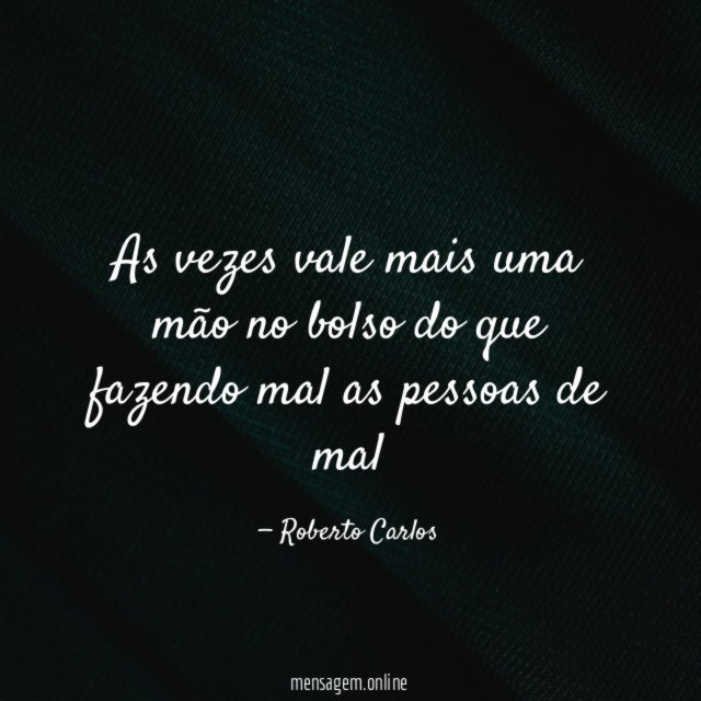 As vezes vale mais uma mão no bolso