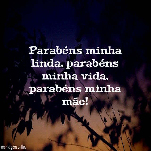 Parabéns minha linda