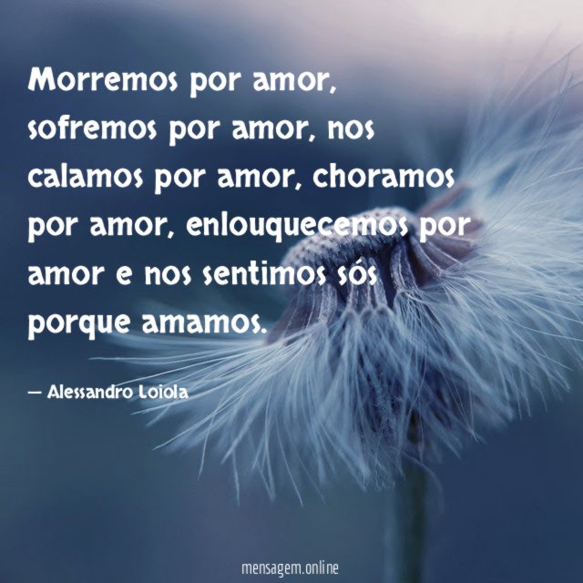 Morremos por amor