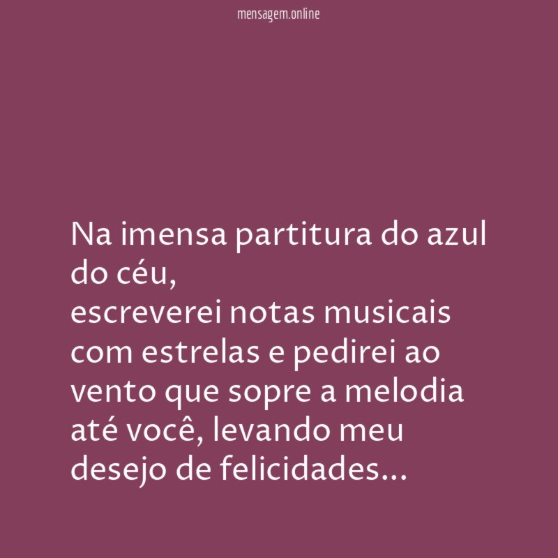 Na imensa partitura do azul do céu