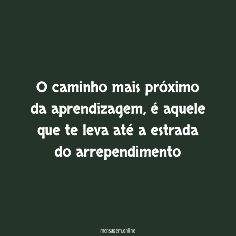 O caminho mais próximo da aprendizagem