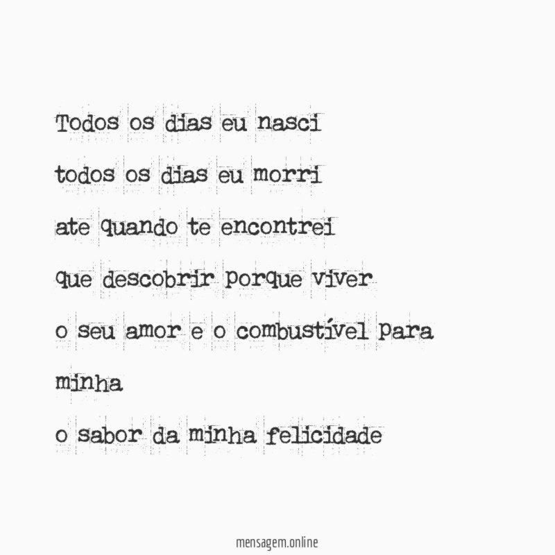 todos os dias eu nasci todos os dias eu