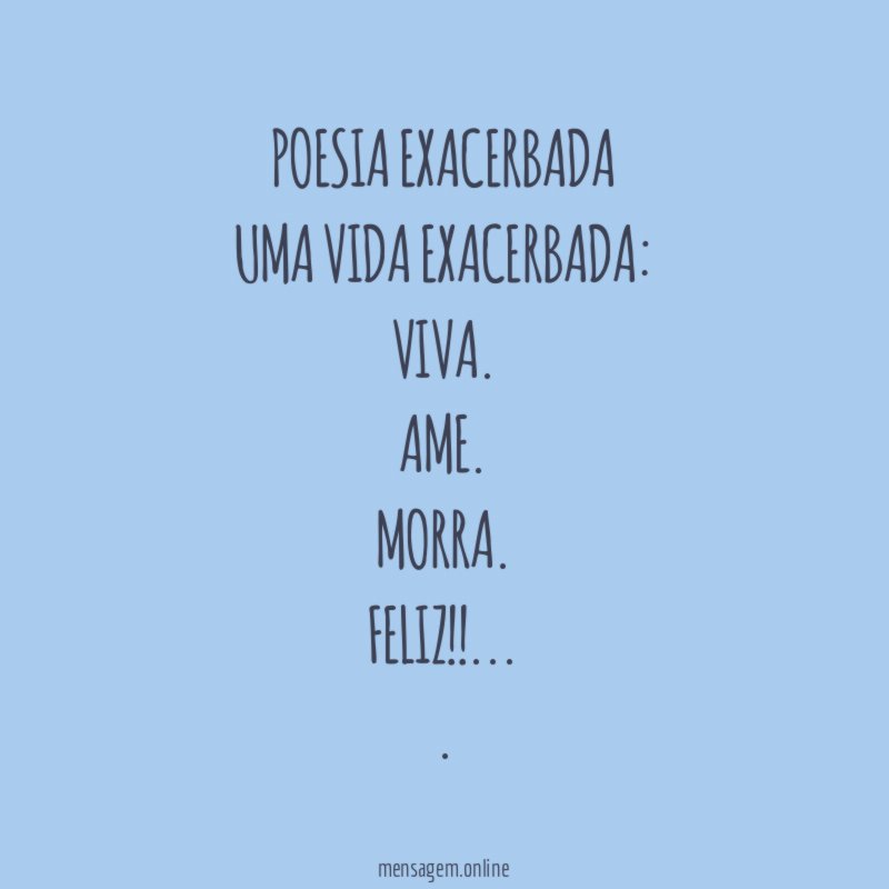 Poesia Exacerbada