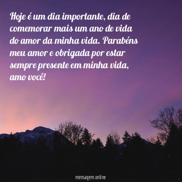Hoje é um dia importante