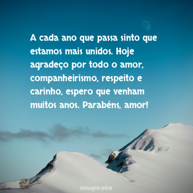 A cada ano que passa sinto que estamos mais unidos
