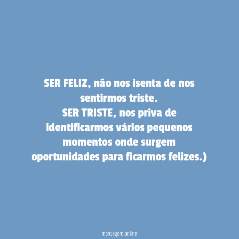 SER FELIZ