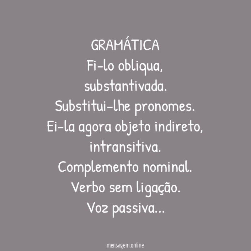GRAMÁTICA