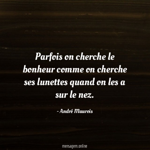 Parfois on cherche le bonheur comme on cherche