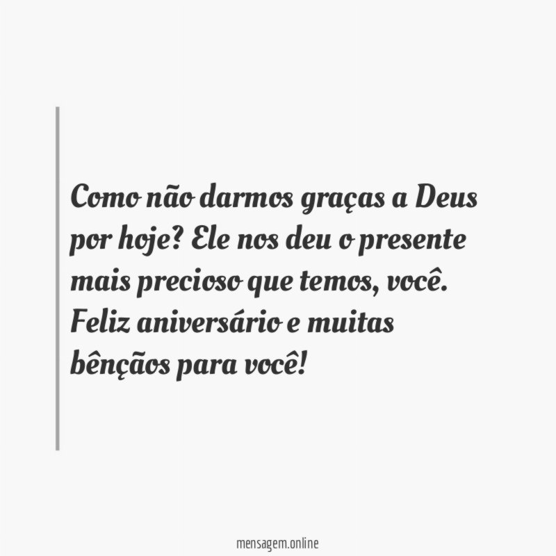 Como não darmos graças a Deus por hoje