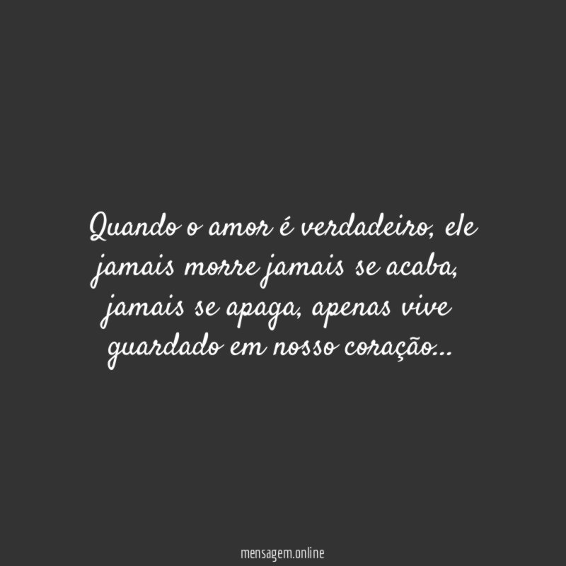 quando o amor é verdadeiro
