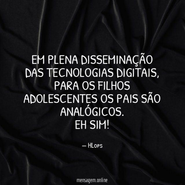 Em plena disseminação das tecnologias digitais