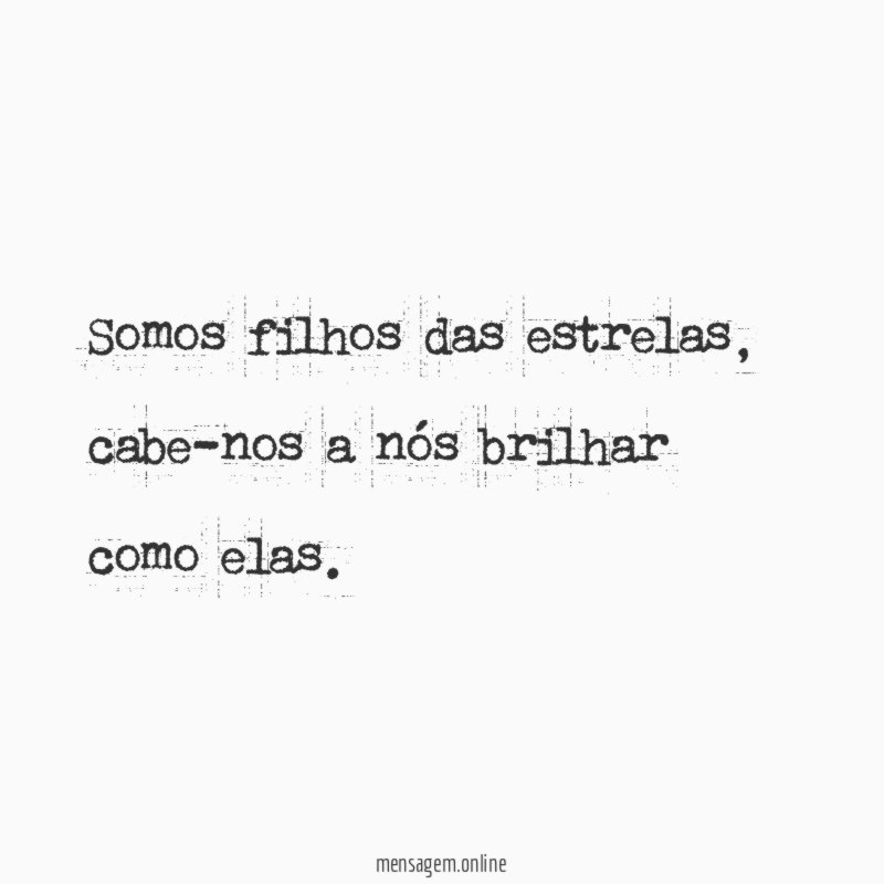 Somos filhos das estrelas