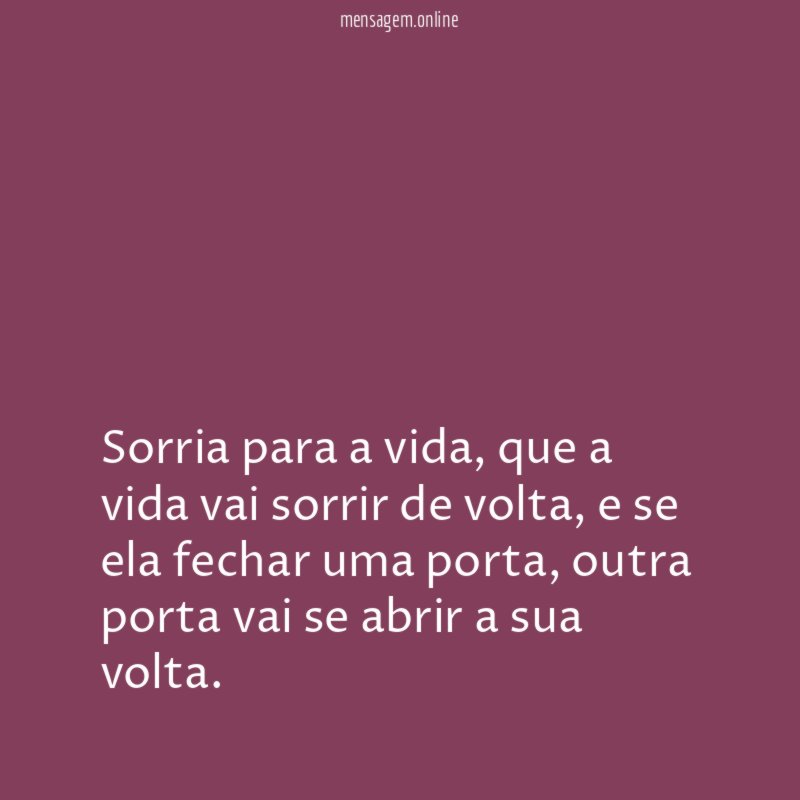 Sorria para a vida