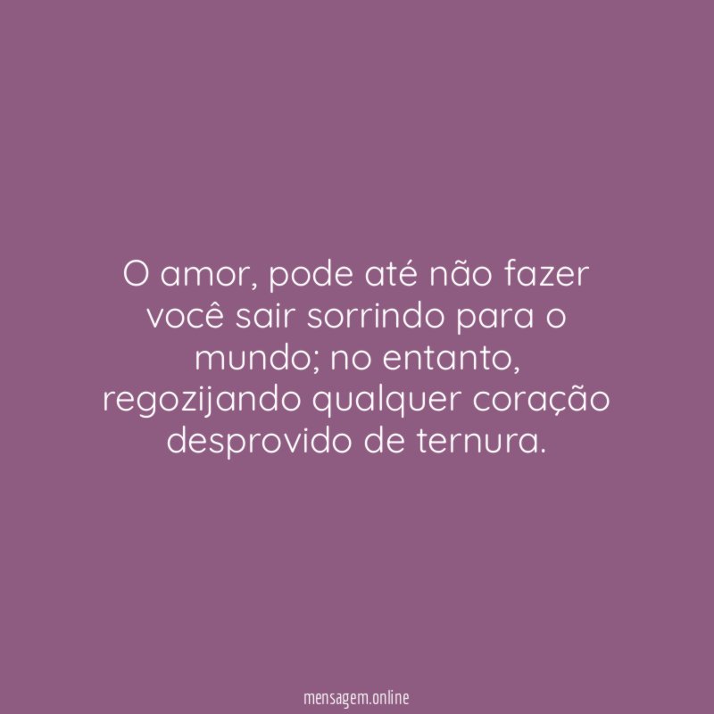 O amor