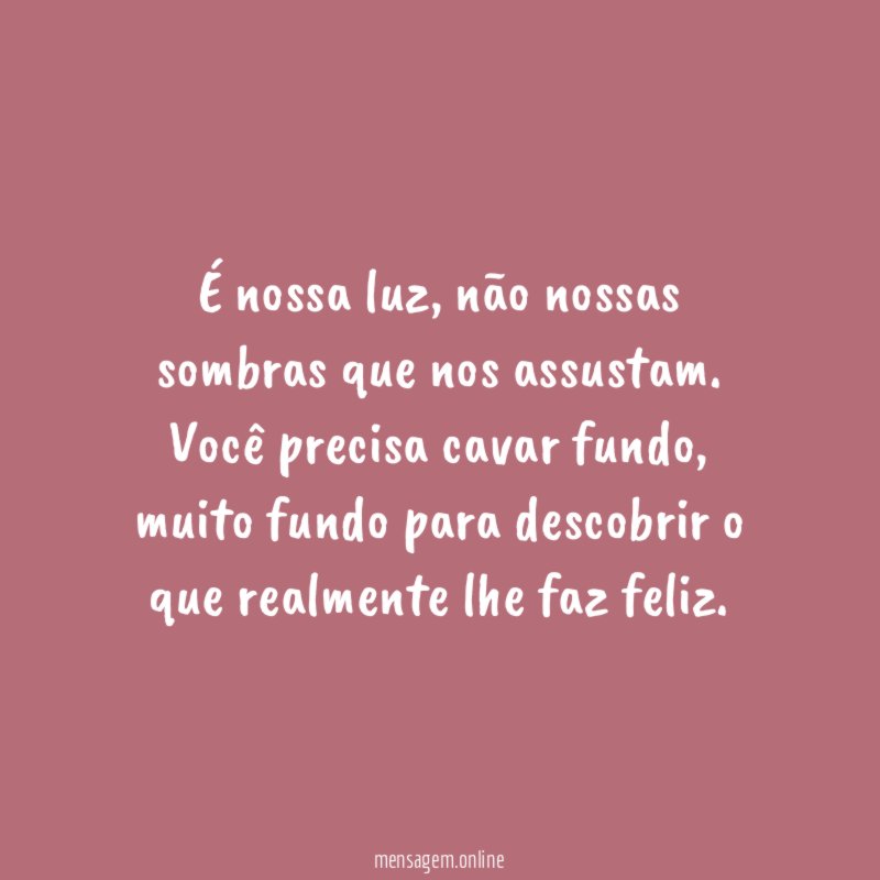 É nossa luz