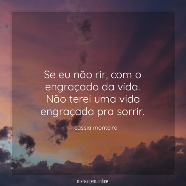 Se eu não rir