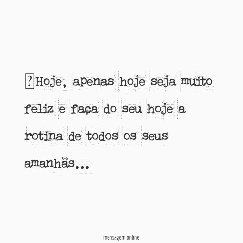 ”Hoje