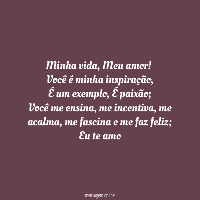 Minha vida