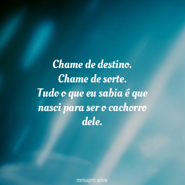Chame de destino