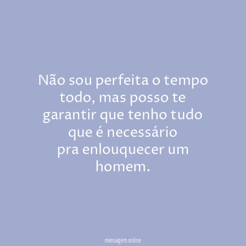 Não sou perfeita o tempo todo