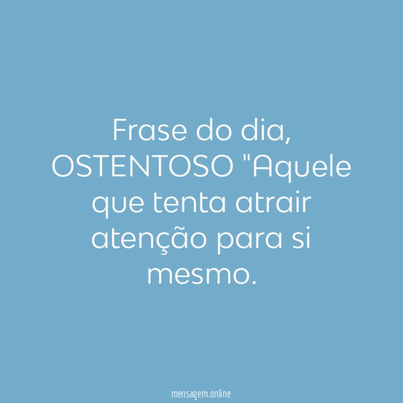 Frase do dia