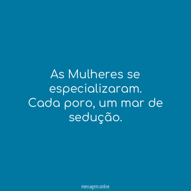 As Mulheres se especializaram