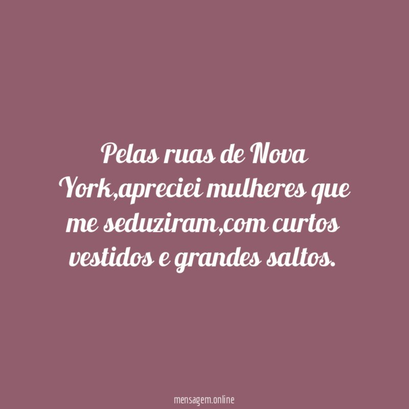 Pelas ruas de Nova York