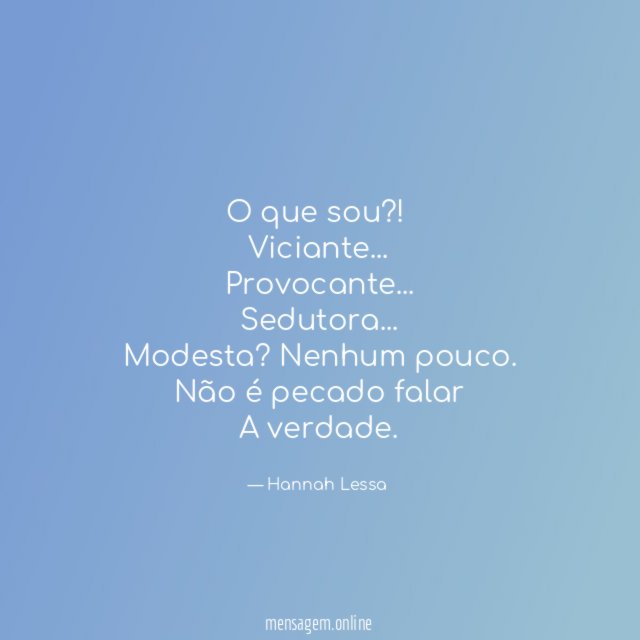 O que sou