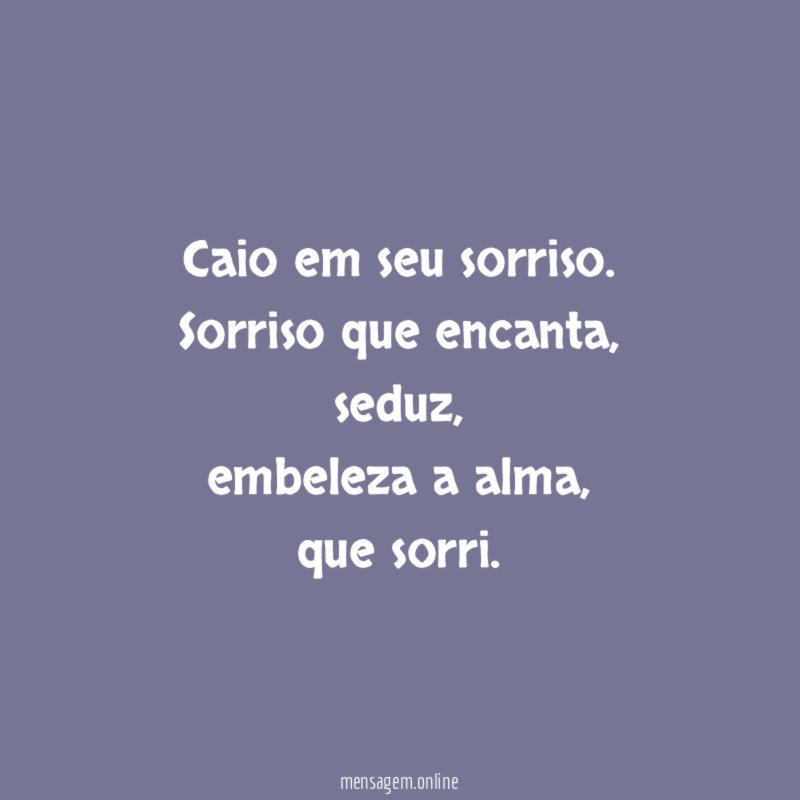 Caio em seu sorriso