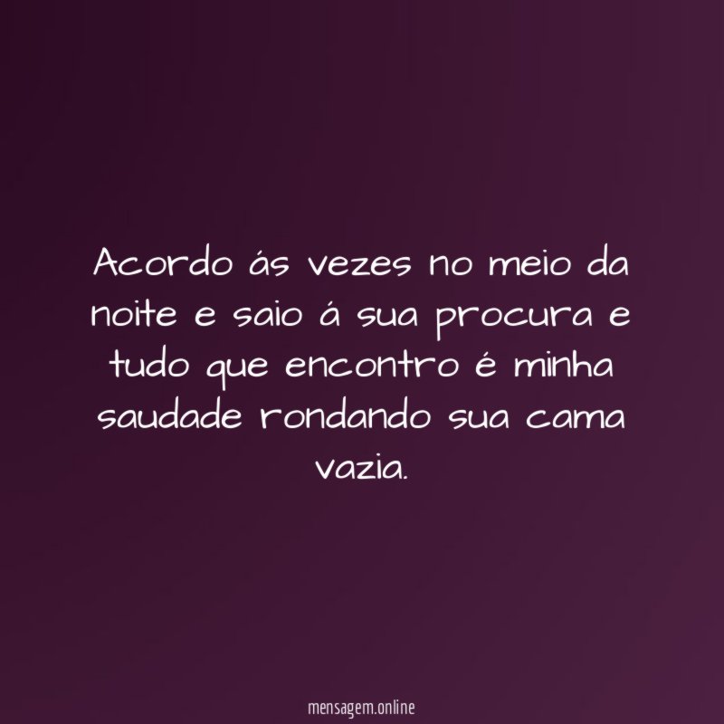 Acordo ás vezes no meio da noite
