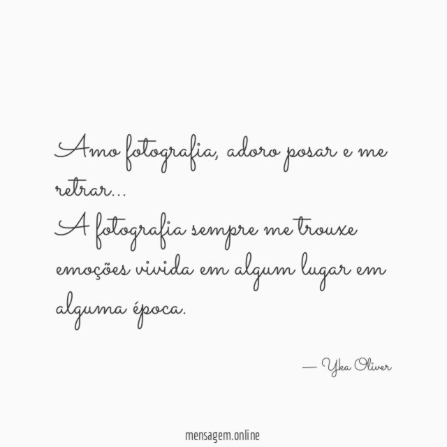 Amo fotografia