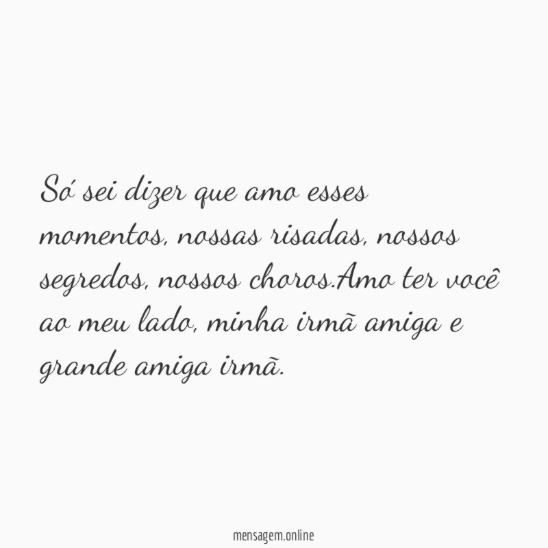 Só sei dizer que amo esses momentos