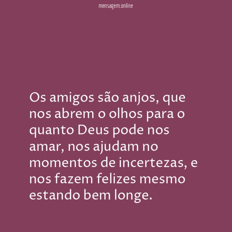 Os amigos são anjos