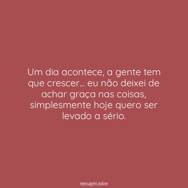 Um dia acontece