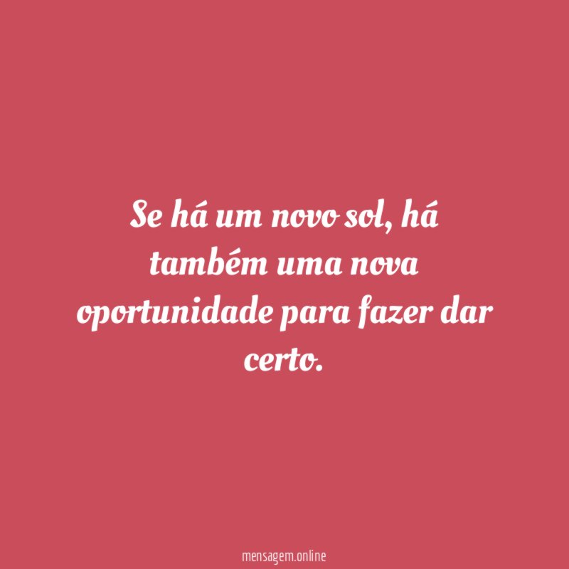 Se há um novo sol
