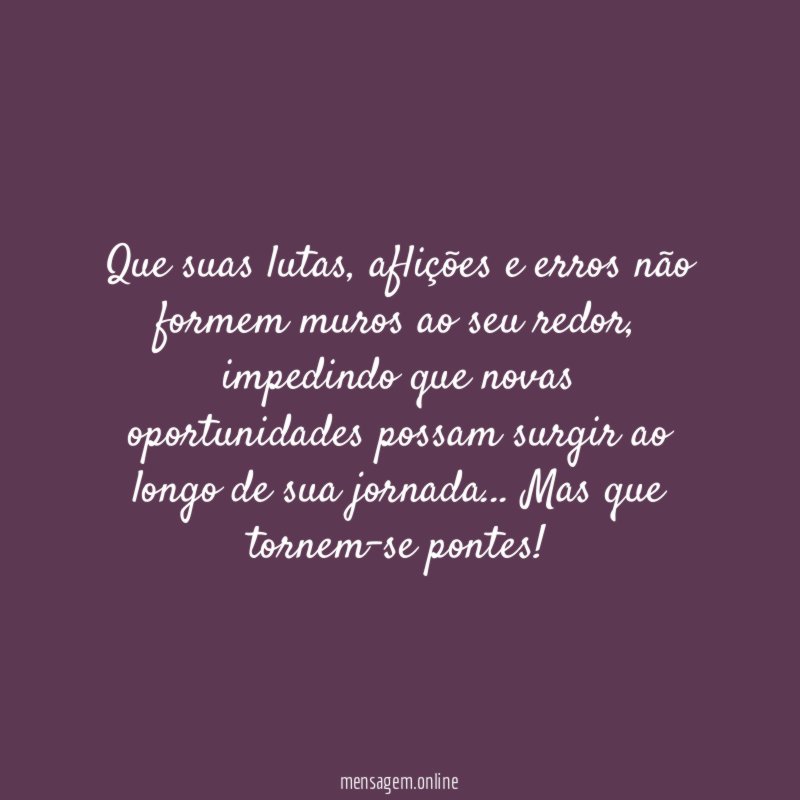 Que suas lutas