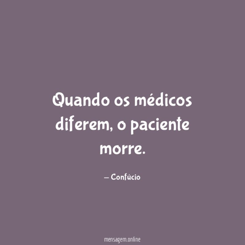 Quando os médicos diferem
