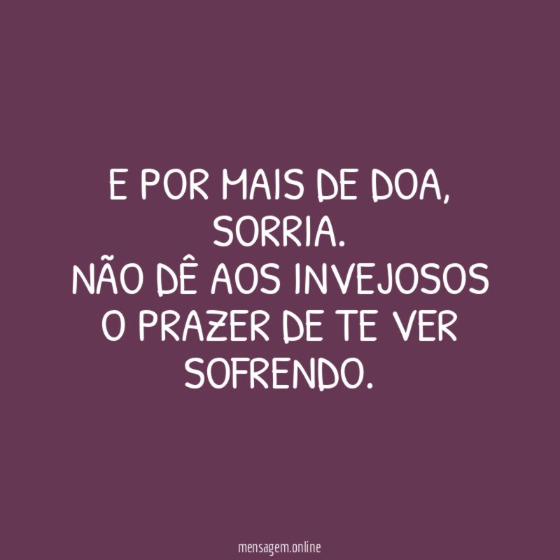 E por mais de doa