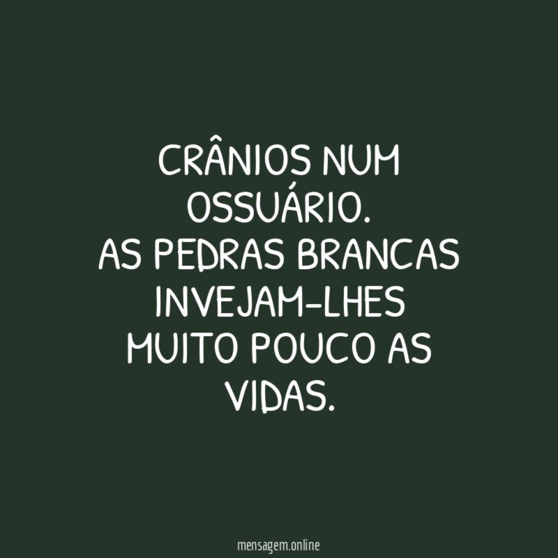 Crânios num ossuário
