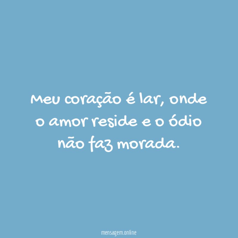 Meu coração é lar