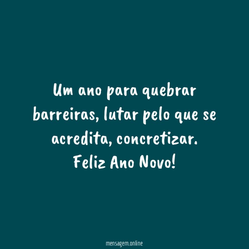 Um ano para quebrar barreiras