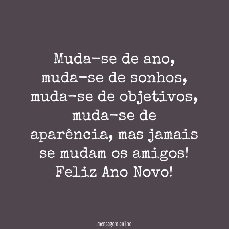 Muda-se de ano