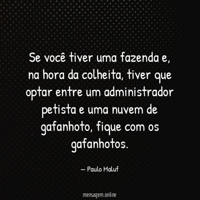 Se você tiver uma fazenda e