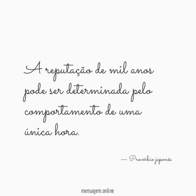 A reputação de mil anos pode ser determinada