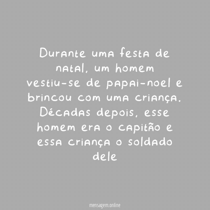 Durante uma festa de natal