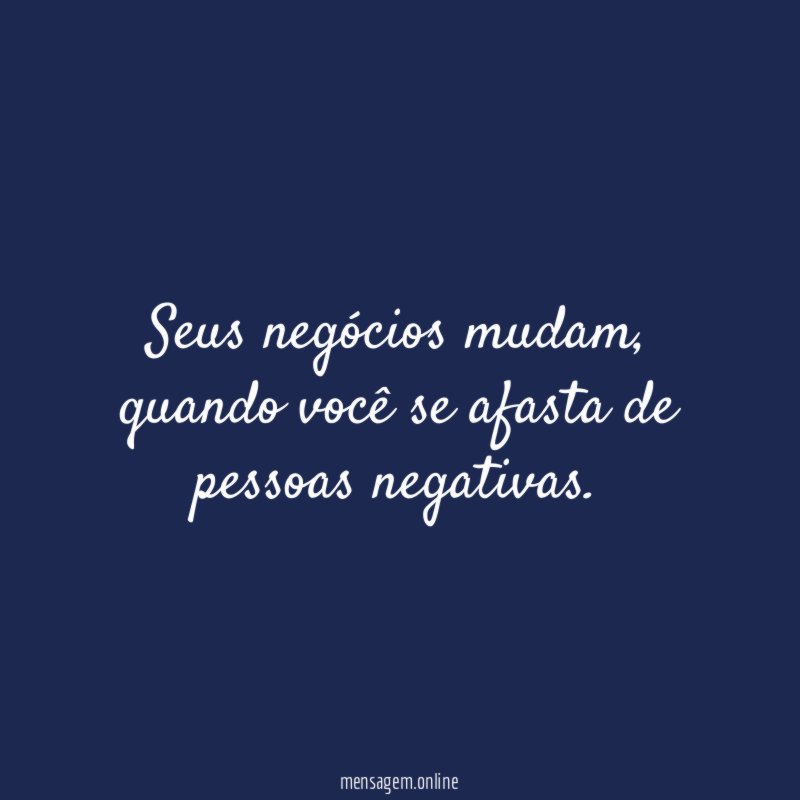 Seus negócios mudam
